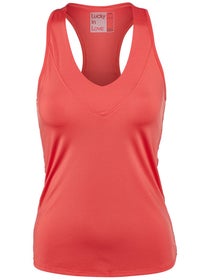 Lucky in Love Women's Core V-Neck Tank - Flame