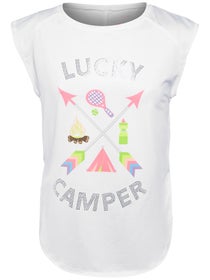 Lucky in Love Girl's Lucky Camper Tank
