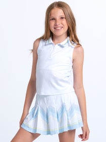 Lucky in Love Girl's Lanes of Fun Polo Tank