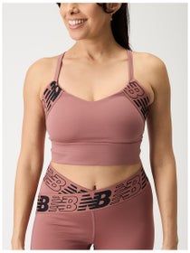 NEW BALANCE RELENTLESS CROP BRA WOMENS DEEP OLIVE