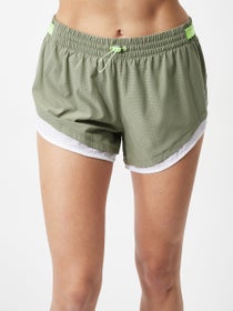 New Balance Women's Q Speed Fuel Short Olive Leaf