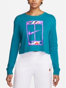 Nike Women's Melbourne Slam Crop Long Sleeve