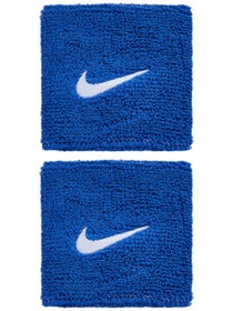 Nike Swoosh Singlewide Wristbands 2 Pk Royal/White