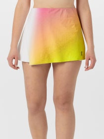 ON Women's Court Pleated Skirt - White/Lime