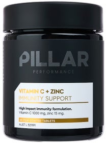 PILLAR Vitamin C + Zinc Immunity Support Tablets