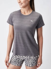 Running Bare Women's Always Crew Tee Silv Birch