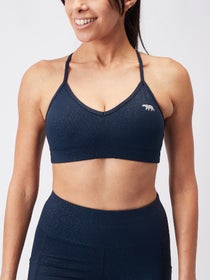Running Bare No Bounce Thermal Sports Bra- Teal. Workout Tops