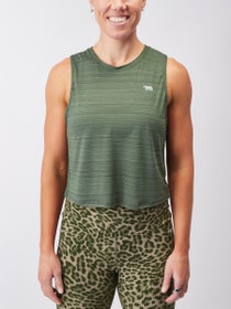 Running Bare Women's Cosmic Allure Cropped Tank Elm