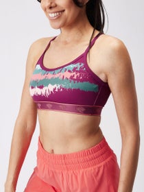 RABBIT - Women's - Strappy Pocket Bra - Raspberry Paint