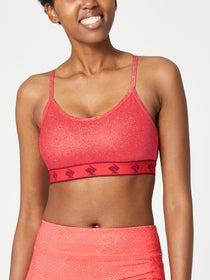 rabbit Women's Strappy Pocket Bra Blue Coral