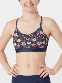 rabbit Women's Strappy Pocket Bra Blue Coral