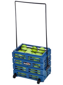 Tourna Ballport 80 Ball Basket With Wheels Blue