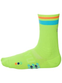 SHYU Racing Half Crew Socks Volt/Pacific/Orange