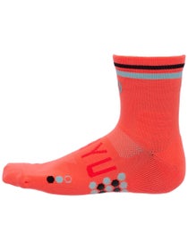 SHYU Racing Quarter Socks Coral/Sky/Black