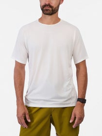 Salomon Men's Sense Aero Short Sleeve GFX Whisper White