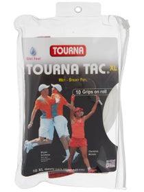 Tourna Tac Overgrip XL 10 Pack White