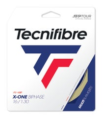 Tecnifibre X-One Biphase 16/1.30 String Set Natural