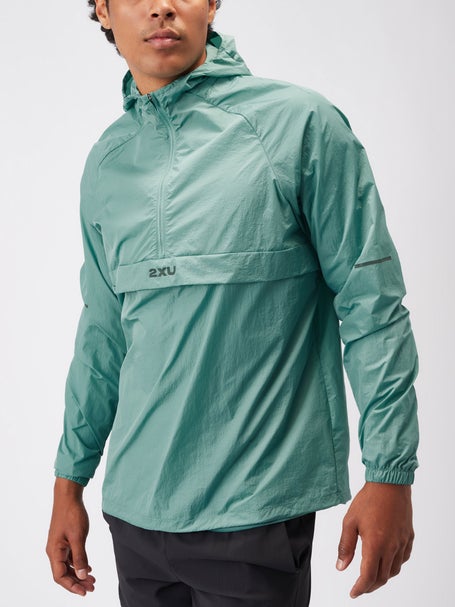 2XU Mens Aero Anorak Raft/Pine Reflective