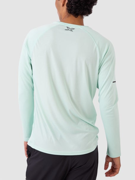 2XU Mens Aero Long Sleeve Digital Mint