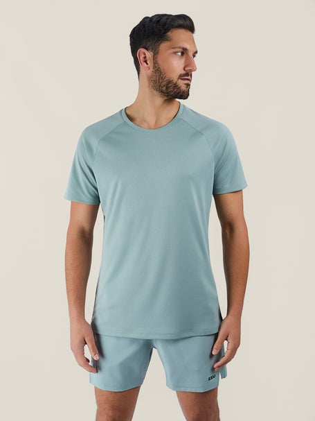 2XU Mens Aero Tee Smoke Blue