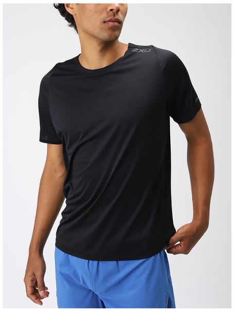 2XU Mens Light Speed Tech Tee Black/Black Reflective