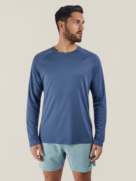 2XU Mens Aero Long Sleeve Indigo