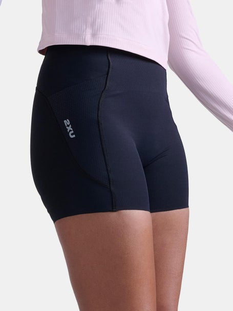 2XU Womens Aero Hi-Rise Compression 4 Shorts Black