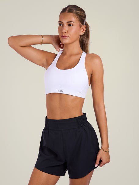 2XU Womens Aero Medium Impact Bra White