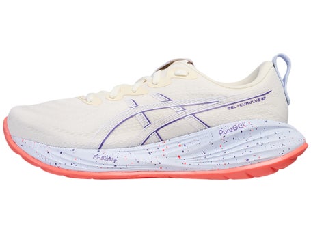 ASICS Gel Cumulus 27\Womens Shoes\Cream/Edo Purple