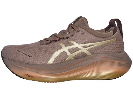 ASICS Gel Nimbus 27\Womens Shoes\Luxe/Taupe Grey