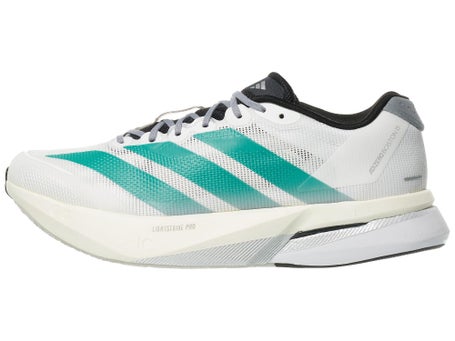 adidas adizero Boston 13\Mens Shoes\White/Pure Teal/Gr
