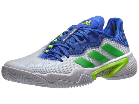 adidas Barricade White/Green/Sonic Ink Mens Shoes