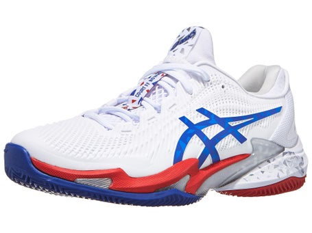 Asics Court FF 3 Novak CLAY White/Blue Mens Shoes