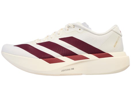 adidas adizero Evo SL Woven\Mens Shoes\White/Maroon/Re