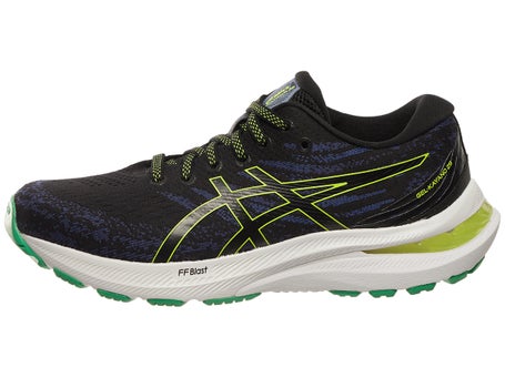 ASICS Gel Kayano 29 Kid's Shoes Black/Lime Zest | Tennis Only