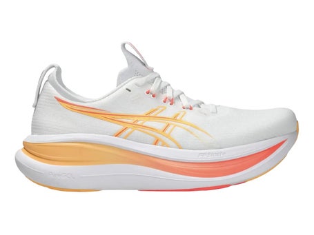 ASICS Gel Nimbus 28\Womens Shoes\White/Sun Coral