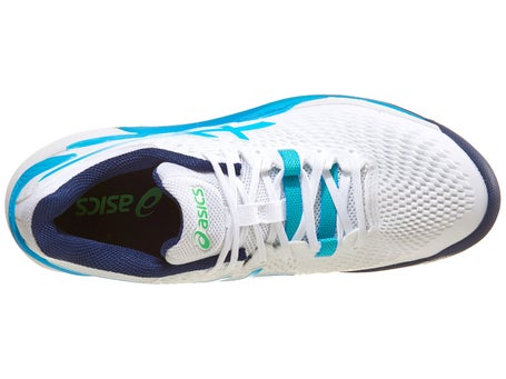 Asics Gel Resolution 9 Mens Shoes\White/Digital Aqua