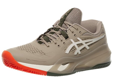 Asics Gel Resolution X Clay Greige/Oat Mens Shoes 