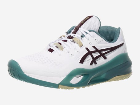 Asics Gel Resolution X Wh/Dk Aubergine Mens Shoes 
