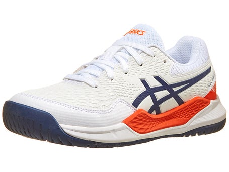 Asics Gel Resolution 9 GS Wh/Blue Expanse Junior Shoe | Tennis Only