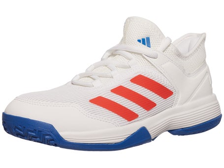 adidas Ubersonic 4 K AC White/Red/Royal Junior Shoe | Tennis Only