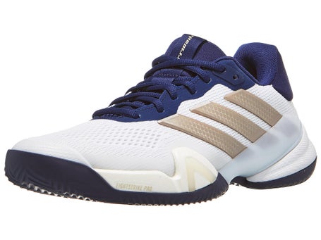 adidas Barricade 14 CLAY White/Dk Blue Mens Shoe