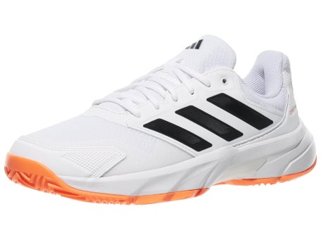 adidas CourtJam Control 3 Wh/Bk/Orange Mens Shoe 