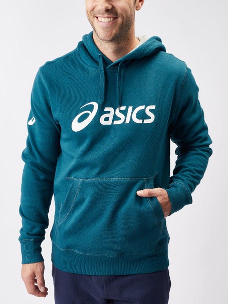 ASICS Mens Fleece Hoodie Ink Teal