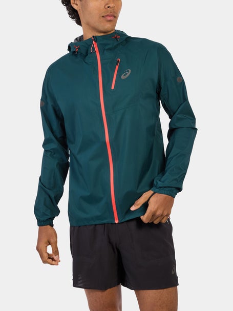 ASICS Mens Fujitrail Waterproof Jacket Saxon Green