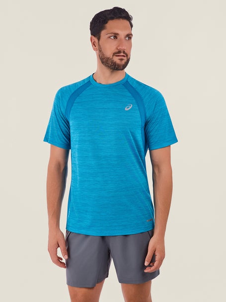 ASICS Mens Road Short Sleeve Aegean Blue