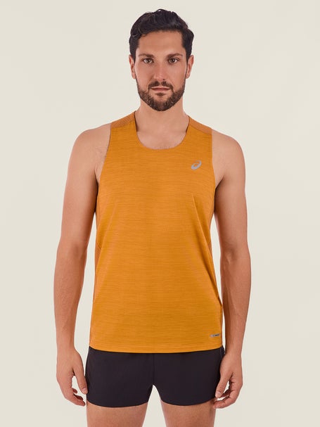 ASICS Mens Road Singlet Yamabuki