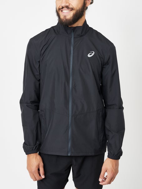 ASICS Mens Silver Jacket Performance Black