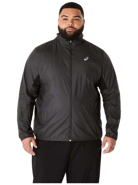 ASICS Mens Silver Jacket Performance Black