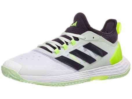 adidas adizero Ubersonic 4.1 White/Lemon Mens Shoe 